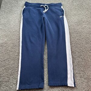 Slade Wilder Sweatpants Mens large Blue White Athleisure Pockets 38x28 FLAW